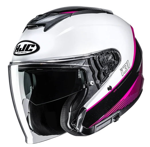 CASCO JET HJC I31 TARO MC8 BIANCO FUCSIA