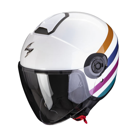 CASCO JET SCORPION EXO-CITY II BEE BIANCO VERDE ORO
