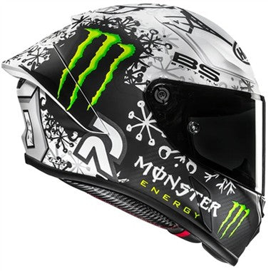 CASCO INTEGRALE HJC RPHA1 V2 CARBON SNOW DIABLO MC10SF