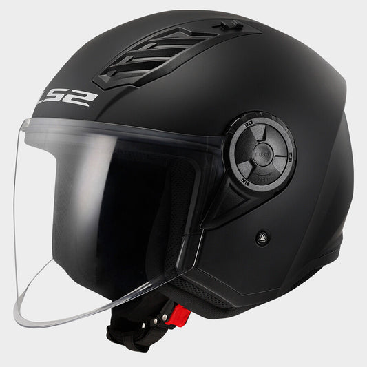 CASCO JET OF616 AIRFLOW II LS2 E2206 NERO OPACO