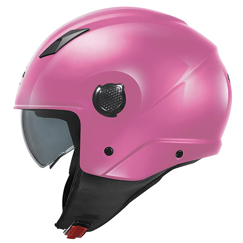 CASCO DEMI-JET KAPPA KV58 ROSA LUCIDO