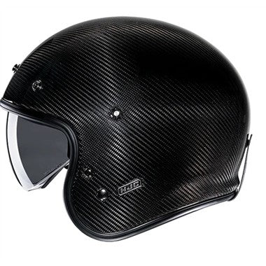 CASCO JET FIBRA HJC V31 CARBONIO NERO