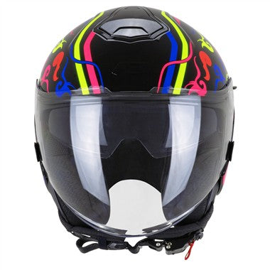 CASCO CGM 126S IPE DEMON NERO BLU ROSSO GIALLO