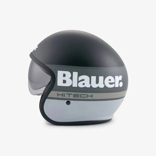 CASCO BLAUER PILOT 4.0 NERO GRIGIO BIANCO OPACO