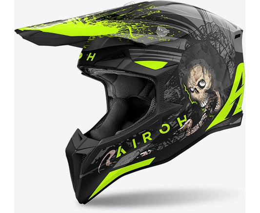 CASCO CROSS AIROH WRD31 WRAAAP DARKNESS NERO GRIGIO GIALLO OPACO - Della Categoria Caschi Enduro & Cross Produttore Airoh - A soli €135! Acquista ora su Due Ruote Accessori