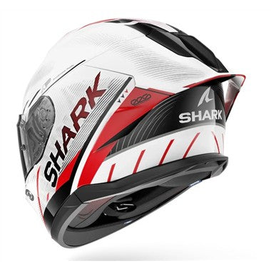 CASCO SHARK INTEGRALE SKWAL CUP SPEED-TECH WHITE RED BLACK