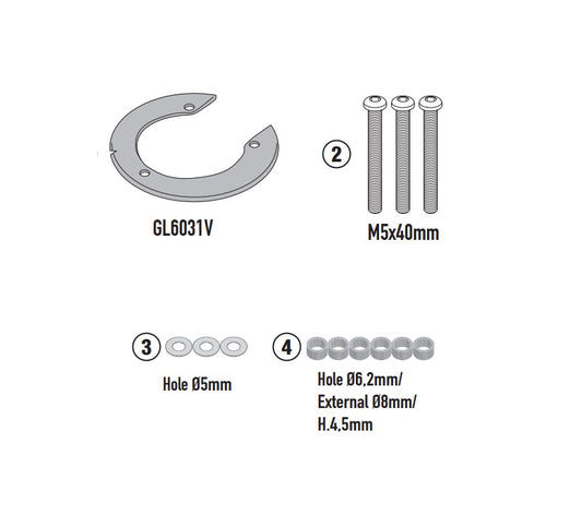 FLANGIA METALLICA BF93 KOVE 800X PRO 2024 X BORSA TANK LOCK GIVI - Della Categoria Borse Serbatoio Tank loock Produttore Givi - A soli €17.25! Acquista ora su Due Ruote Accessori