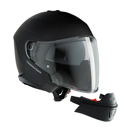 CASCO SCOMPONIBILE TUCANO URBANO HYPERLINK NERO OPACO