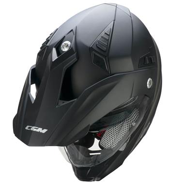 CASCO ENDURO CGM 666A TWIN MONO NERO OPACO