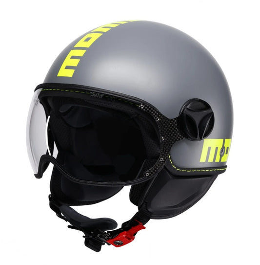 CASCO JET FGTR CLASSIC MOMODESIGN E2206 FLUO MATT GREY-YELLOW FLUO