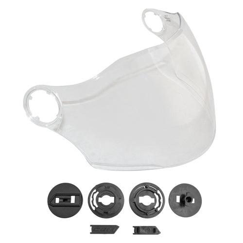 VISIERA TRASPARENTE + KIT FISSAGGIO VISIERA CGM BAMBINO