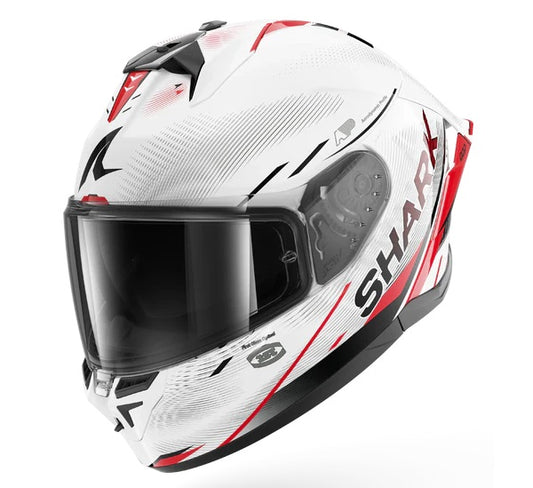 CASCO SHARK INTEGRALE SKWAL CUP SPEED-TECH WHITE RED BLACK