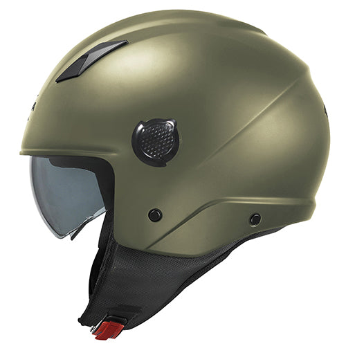 CASCO DEMI-JET KV58 VERDE MILITARE