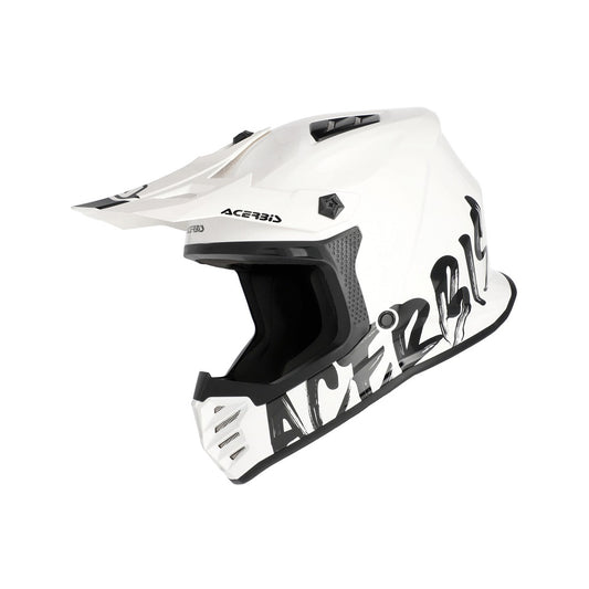CASCO CROSS BAMBINO ACERBIS PROFILE BIANCO-NERO TAGLIA 50