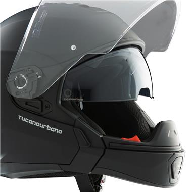 CASCO SCOMPONIBILE TUCANO URBANO HYPERLINK NERO OPACO