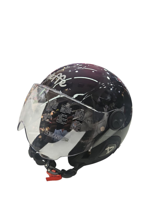 CASCO DIEFFE E-BIKE DF120 NEW NERO LUCIDO