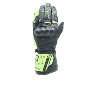 GUANTI UOMO PELLE OJ SLEEK NERO-GIALLO FLU