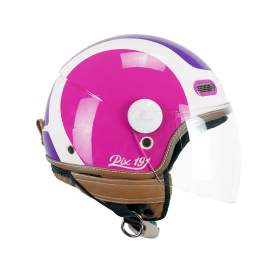 CASCO JET CGM 191G PIX SPRINT VIOLA FUCSIA VISIERA LUNGA