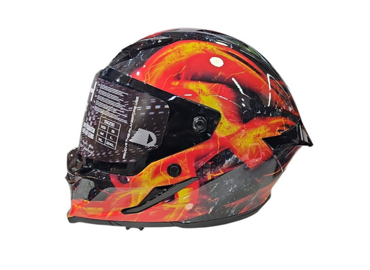 CASCO MPH INTEGRALE BLADE E22.06 GRAFICA VULCANO LUCIDO PINLOCK 70