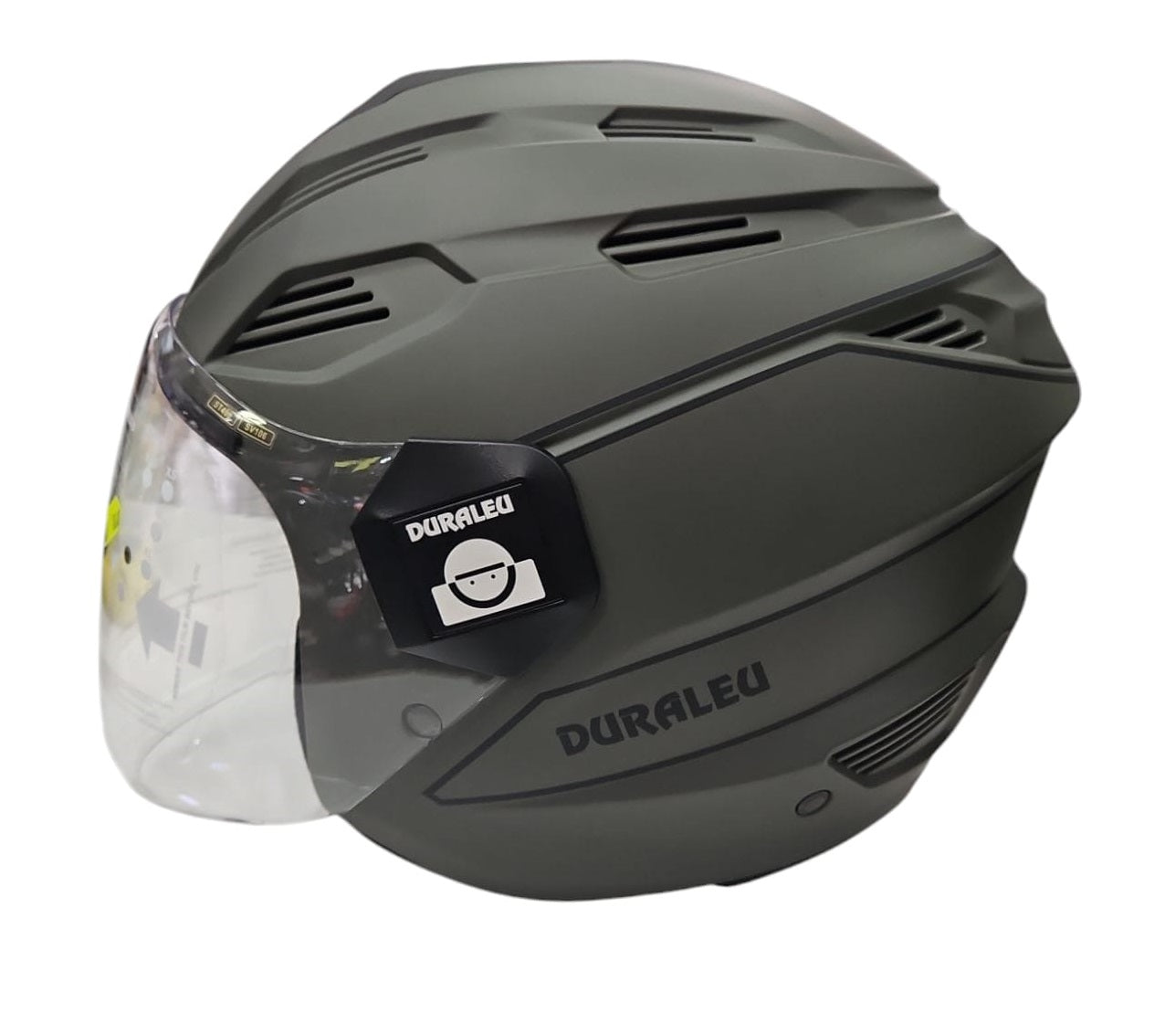 CASCO JET DURALEU TRENDY VERDE OPACO MILITARE