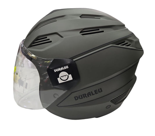 CASCO JET DURALEU TRENDY VERDE OPACO MILITARE