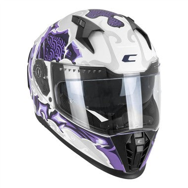 CASCO INTEGRALE CGM 311F BLAST CLOUD BIANCO VIOLA OPACO
