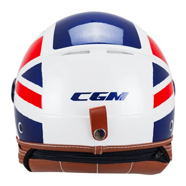 CASCO JET CGM 191K PIX UK BIANCO BLU ROSSO V.LUNGA