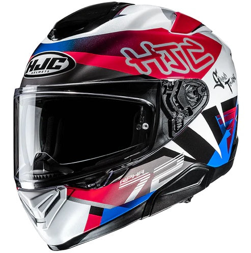 CASCO INTEGRALE HJC RPHA72 GOLDY MC21 BIANCO ROSSO BLU