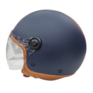 CASCO EL JETTIN 6.0 TUCANO BLU OPACO INTERNO MARRONE