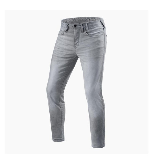PANTALONE REVIT UOMO JEANS PISTON 2 SK GRIGIO CHIARO SLAVATO L32 - Della Categoria Pantaloni & Jeans Uomo Produttore REVIT - A soli €160! Acquista ora su Due Ruote Accessori