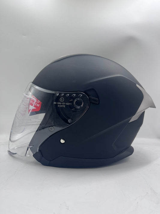 CASCO JET DIEFFE DF90 NERO OPACO