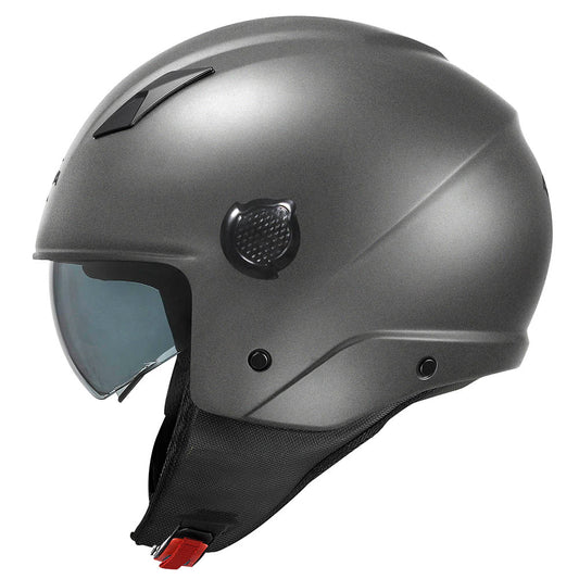 CASCO DEMI-JET KV58 TITANIO OPACO
