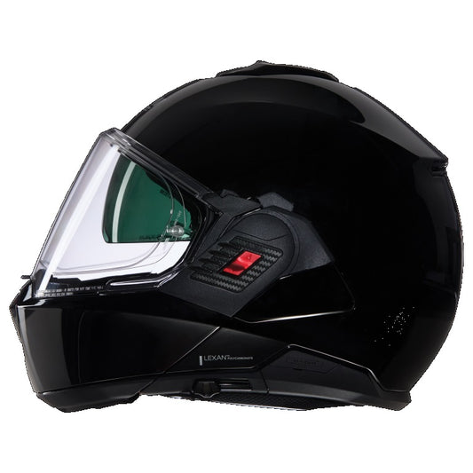 CASCO REVERS NOLAN N120-1 CLASSICO 301 NERO LUCIDO