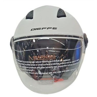 CASCO JET DIEFFE DF34 BIANCO OPACO
