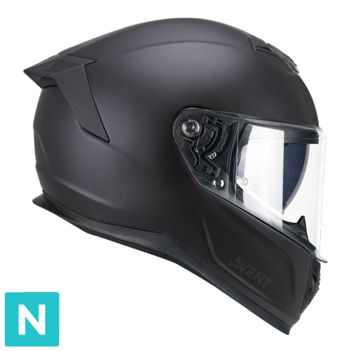 CASCO INTEGRALE CGM 361A AVENT FIBRA MONO NERO OPACO