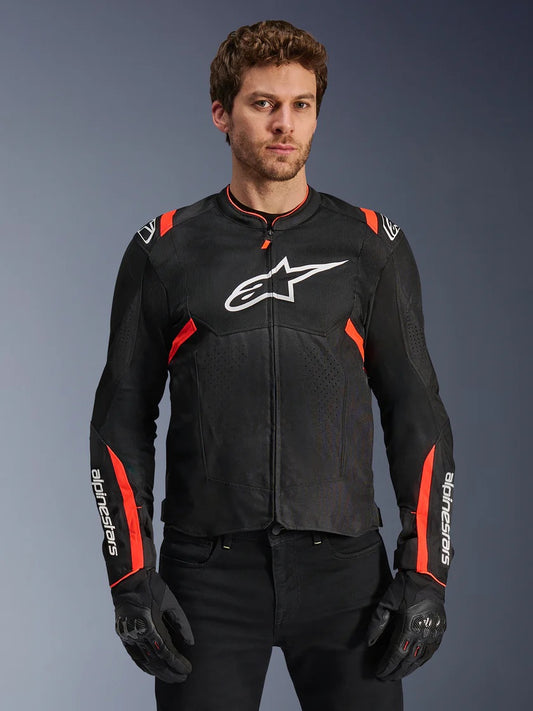GIUBBINO ALPINESTARS T-SPS AIR V2 NERO ROSSO FLU