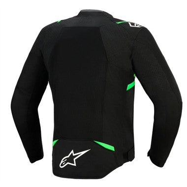 GIUBBINO UOMO ALPINESTARS T-SPS AIR V2 NERO VERDE FLU