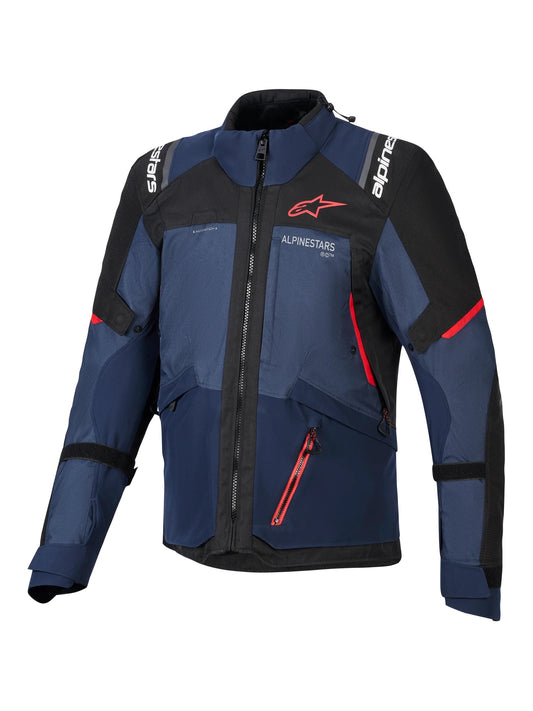 GIACCA ALPINESTARS UOMO ANDES V4 WP BLU NERA RIGO ROSSO