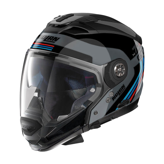 CASCO SCOMPONIBILE NOLAN N70-2 GT 06 JETPACK N-COM GRIGIO NERO LUCIDO 066 - Della Categoria Caschi Outlet Produttore Nolan Helmets - A soli €246! Acquista ora su Due Ruote Accessori