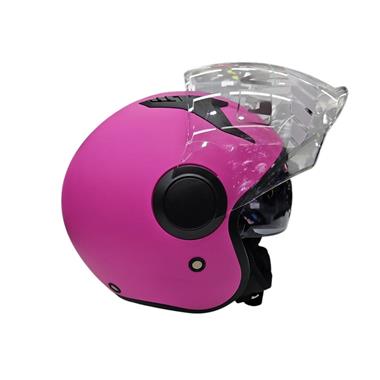 CASCO JET MPH NEW ONE ECE 22.06 DOPPIA VISIERA FUXIA OPACO