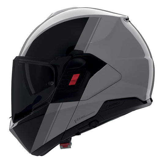 CASCO REVERS NOLAN N120-1 VERNICIATURA SPECIALE 355 GRIGIO NERO FLIP UP
