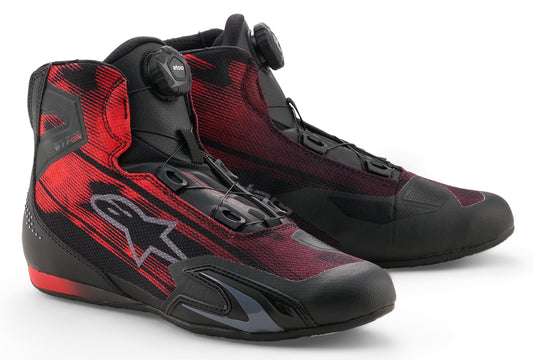 SCARPE ALPINESTARS CELER VENTED SHOES NERO ROSSA