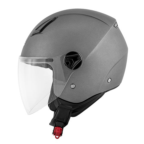 CASCO DEMI-JET KV58 TITANIO OPACO