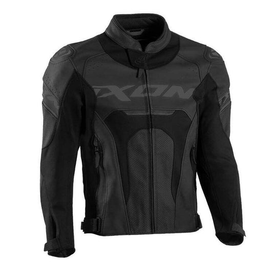 GIUBBOTTO PELLE UOMO IXON JACKAL JKT NERO