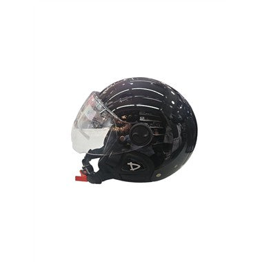 CASCO DIEFFE E-BIKE DF120 NEW NERO LUCIDO