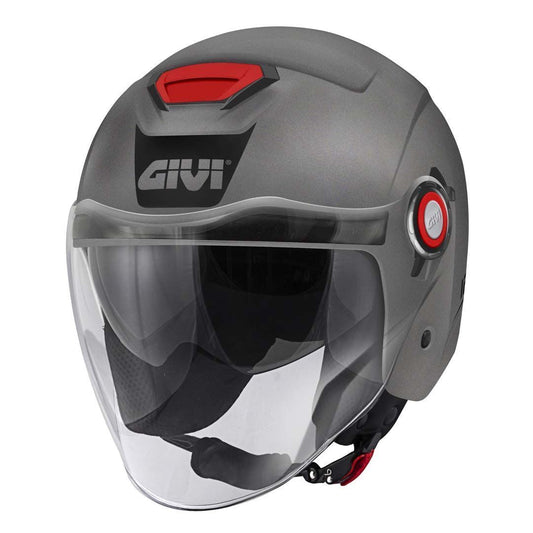 CASCO JET GIVI 12.5B TITANIO OPACO