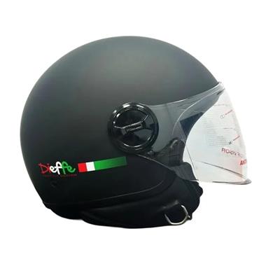 CASCO JET DIEFFE DF2003 NERO OPACO
