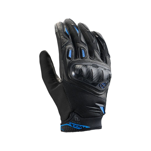 GUANTI IXON UOMO RISE AIR 2 EST.PELLE TESSUTO NERO-BLU