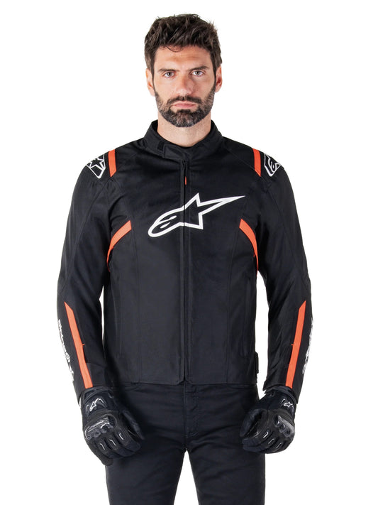 GIUBBINO UOMO TESSUTOALPINESTARS T-SPS V2 WP NERO BIANCO ROSSO FLU O