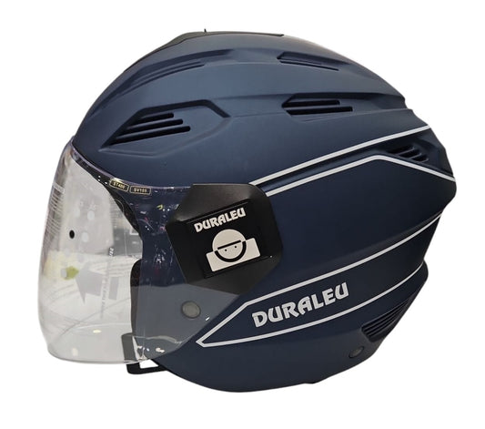 CASCO JET DURALEU TRENDY BLU OPACO